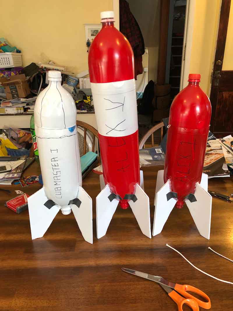 A project that Janis and his son worked on for the Cub Scouts.