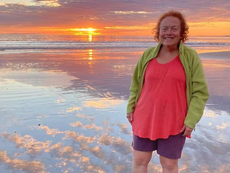 barbara on the beach