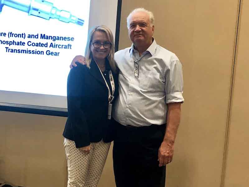 Zak with her mentor, Frank Altmayer.