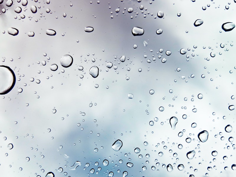 water on glass