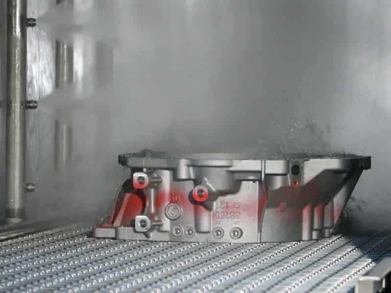 parts being washed