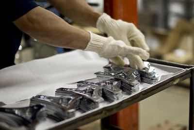 Reliable Plating Works specializes in decorative nickel/chrome plating, electroless nickel, copper, polishing and buffing, and vibratory finishes.