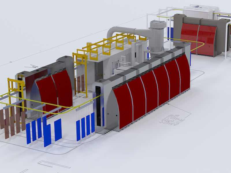 IR oven for powder coating