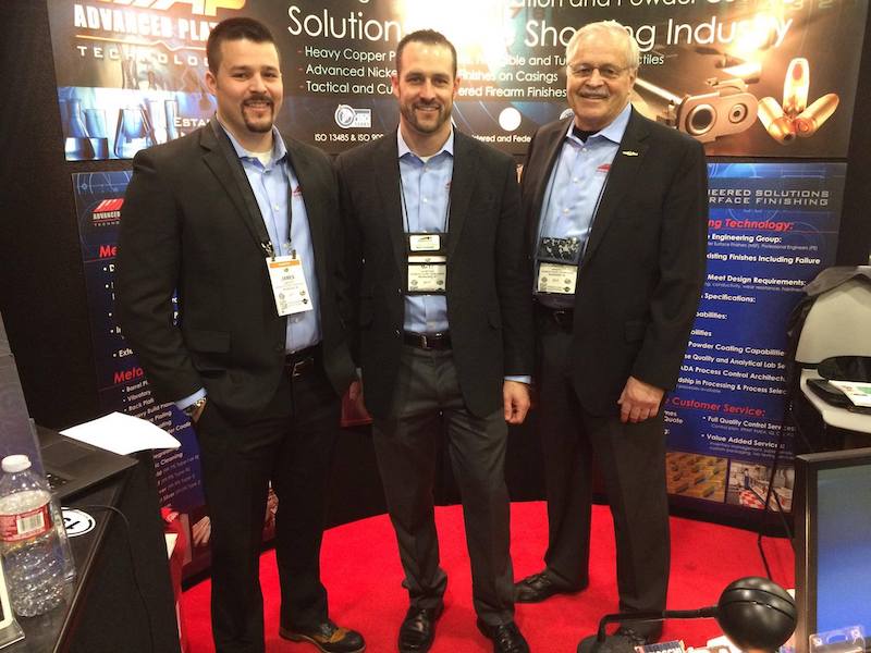 James, Matt and John Lindstedt at a recent trade show.