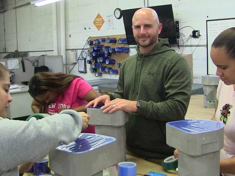 peter tortaro in a masking department