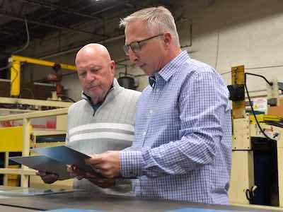ACA President Gary Rusch and Dave Christopher, Director of Sales and Marketing say their trademarked UltraBondâs unique surface provides customers with a metal surface that maximizes adhesion.