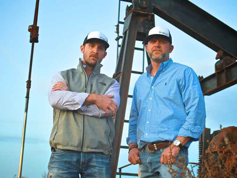 Serving the oil and gas industry are Armoloy of West Texas owners, Kevin Medley and Jason Claborn.