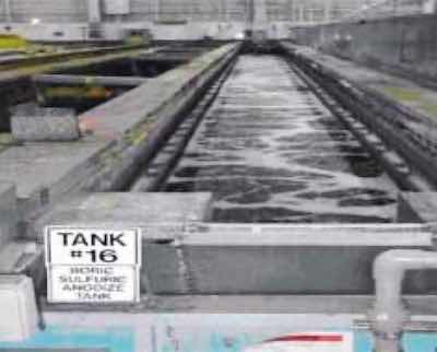 60,000-gal anodize tank.