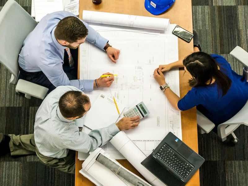 people sitting at desks