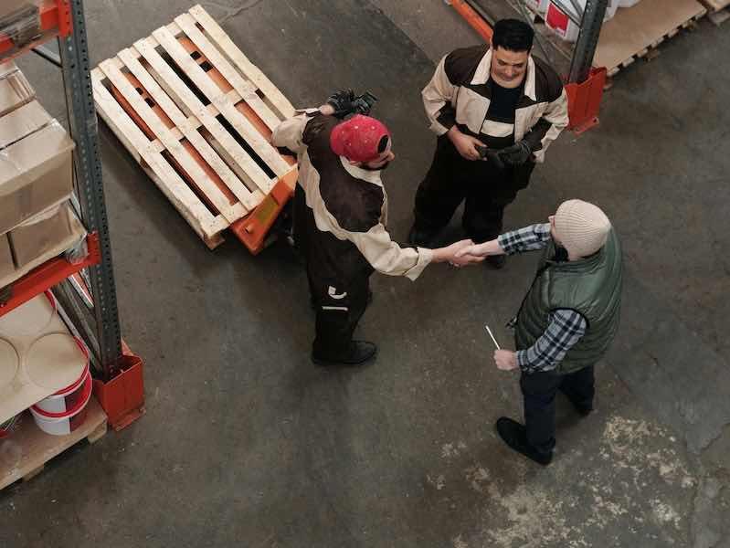 people shaking hands