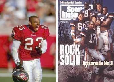 Bouie was a consensus 1st team All-American football star at the University of Arizona â even making the cover of Sports Illustrated with several of his teammates 