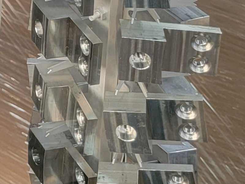 parts hanging on a rack