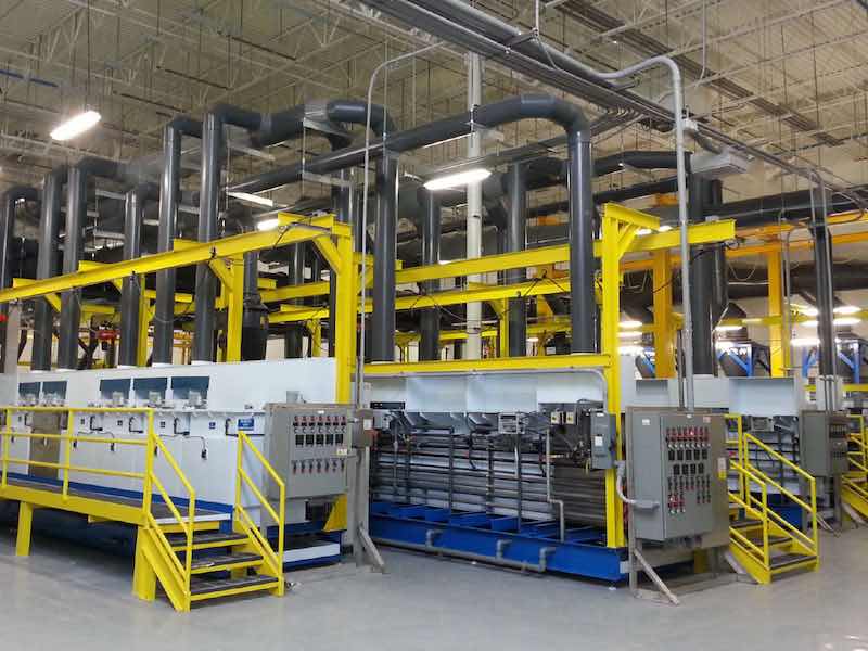 new plating line installed