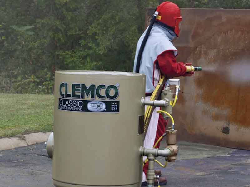 man spraying