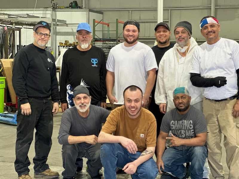 Tashash knows that he and his team still have a learning curve on dialing in the MDF/wood powder coating process.