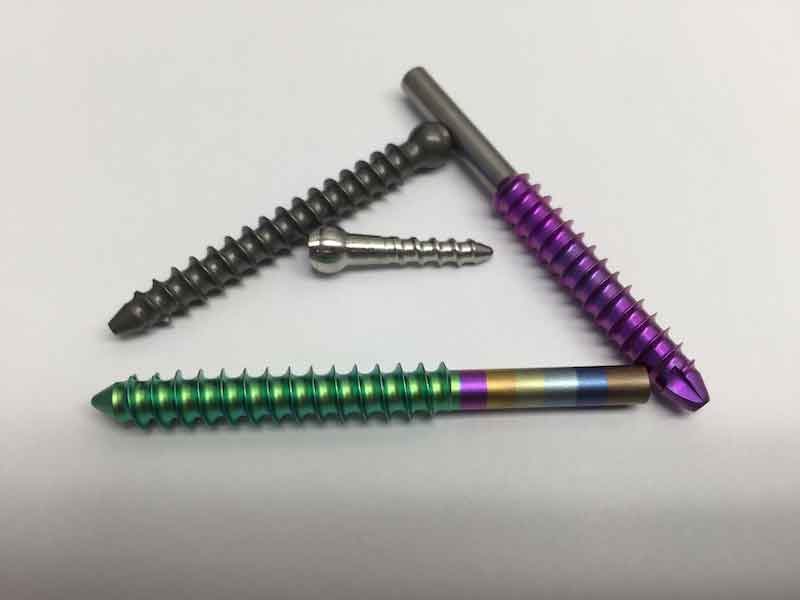medical parts anodized