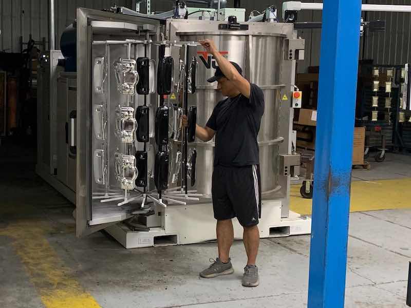 Dixline began the vacuum metallization process in the 1980s after many of its customers asked for the process.