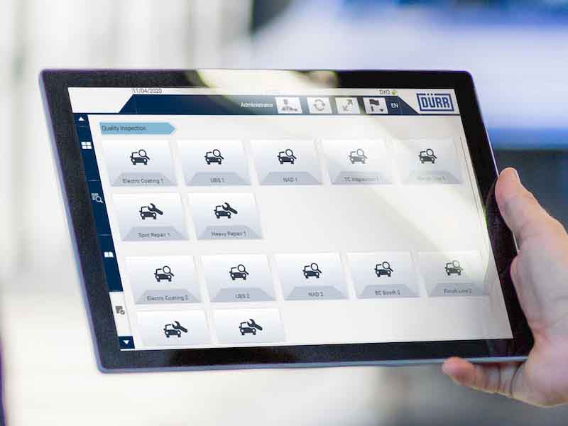 Thanks to DÃ¼rrâs mobile apps, employees always have an eye on the plant status.