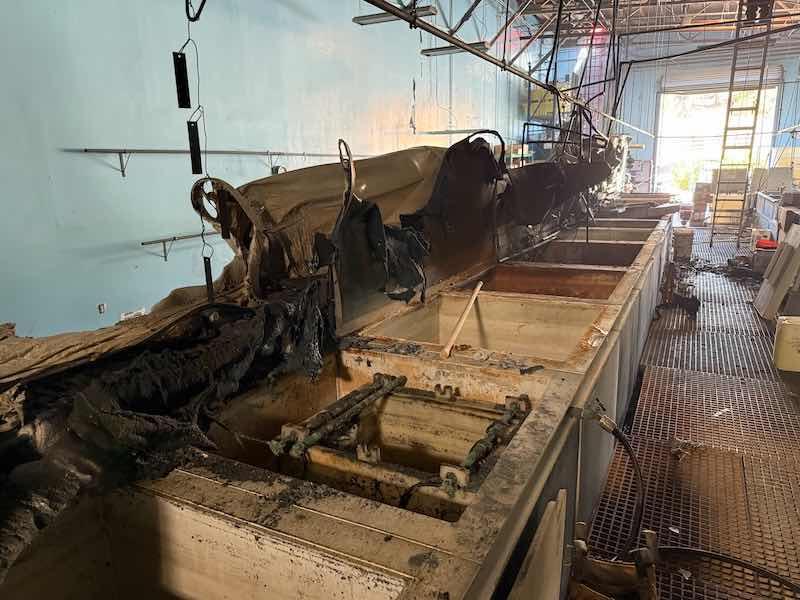 fire debris in shop