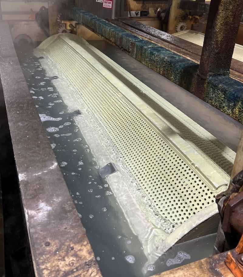 Hunsucker says the barrel line is quite large and is some of the biggest barrels he has ever worked with. 