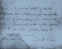 Notes from Dr. Adamsâ laboratory notebook from July 26, 1866. 5