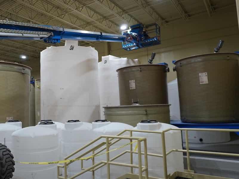 Building a modern wastewater treatment plant â with 12-foot wide tanks â that can handle all current and future operations is one of the most significant portions of the new construction.