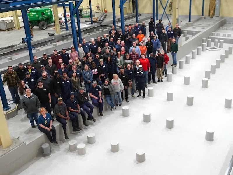 Hohman workers got to tour their new addition in March.
