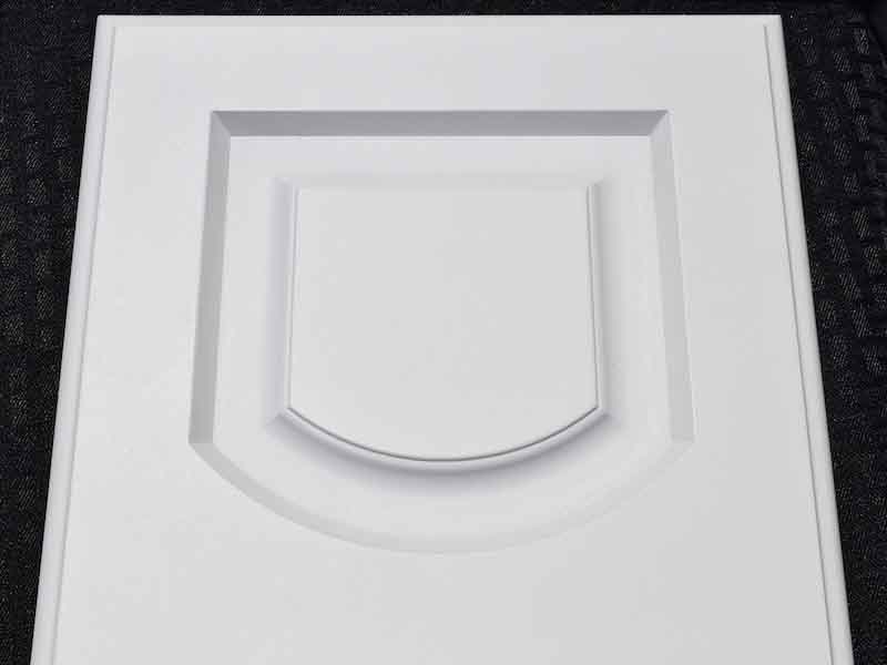 wood panel coated in primer