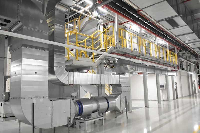 Dry Paint Separation System with Limestone.