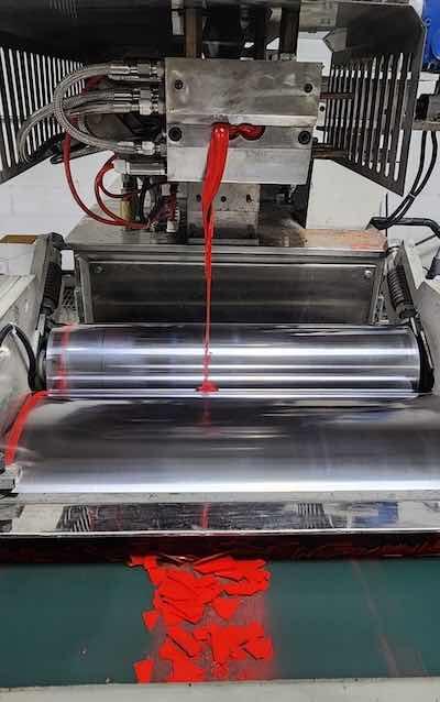 A mixer is used to crush and mix all the raw materials into a homogenous premix.