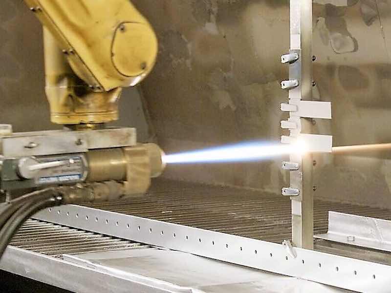 MFC can apply primer, top-coat, and others such as Teflon, fuel cell, dry film lube, non-skid coating, and Sol-Gel are applied using one of the 37 spray booth stations. 