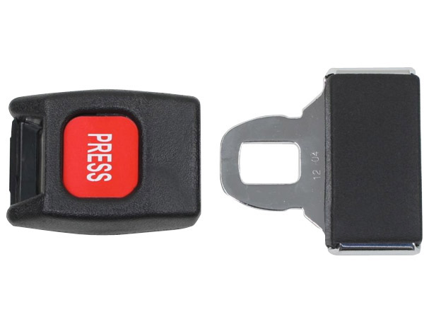 Microfinish plated about 20 million seat belt buckle like this one each year.