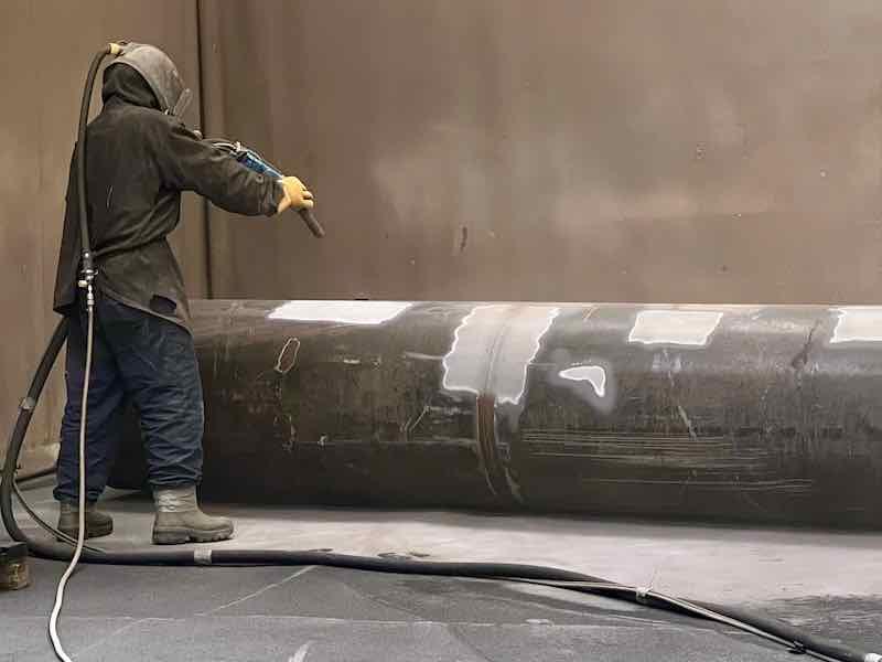 sand blasting
