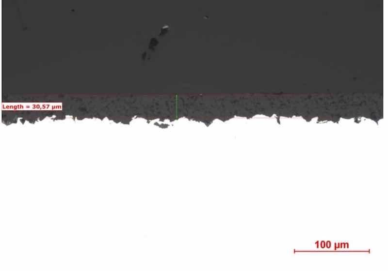 Figure 3 correct microstructure of PTFE coating from Figure 2.