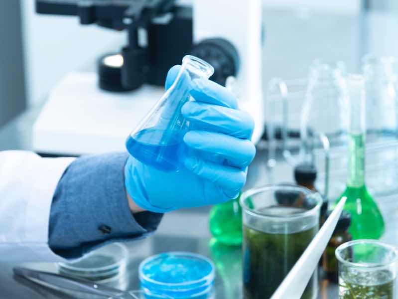 vials in a lab