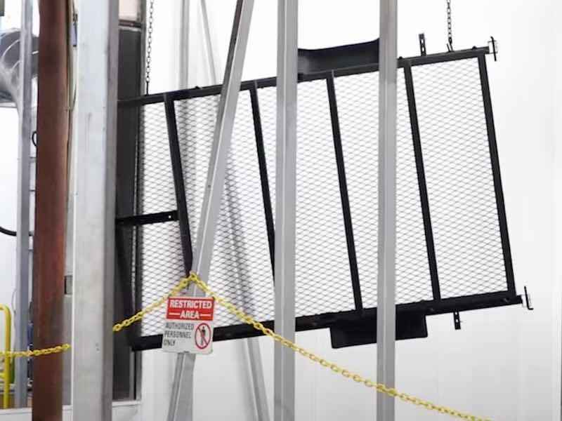 trailer part powder coated