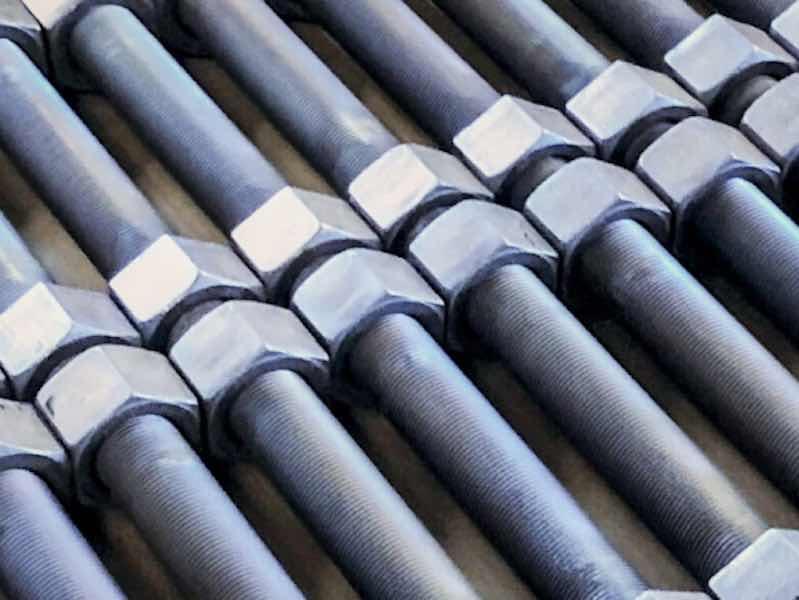 bolts being coated