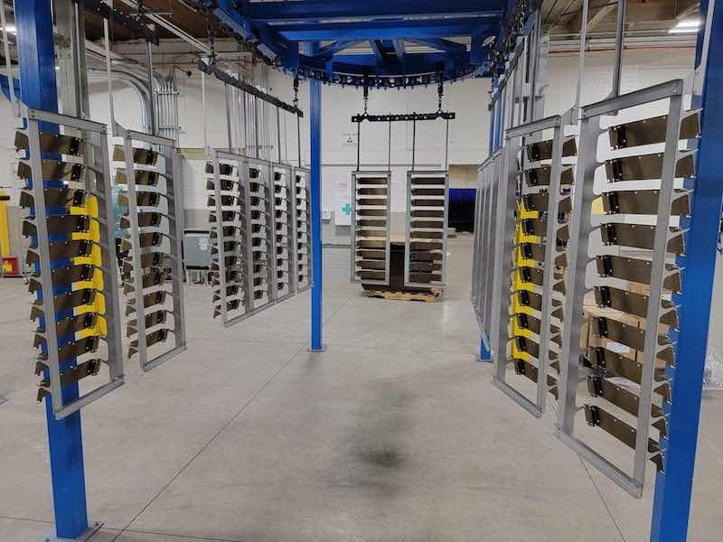 powder coating line