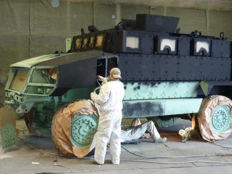 painting military vehicles