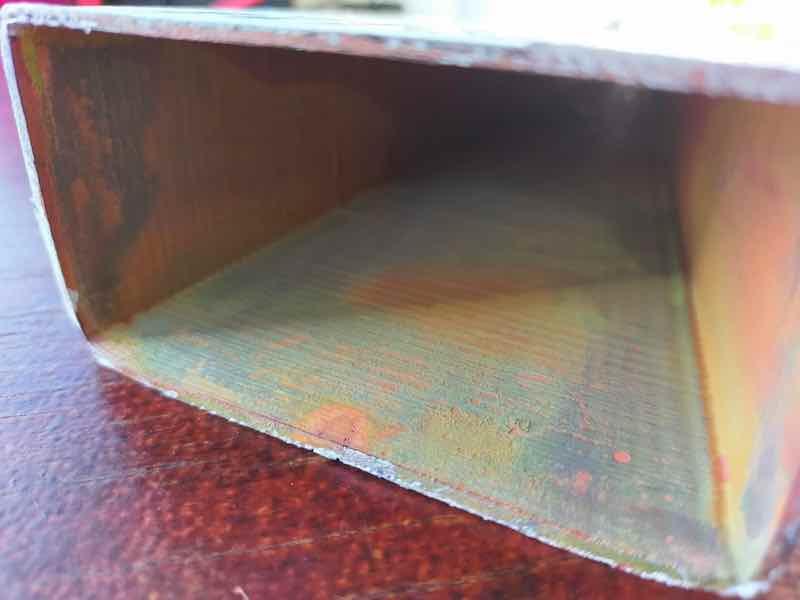 stained parts