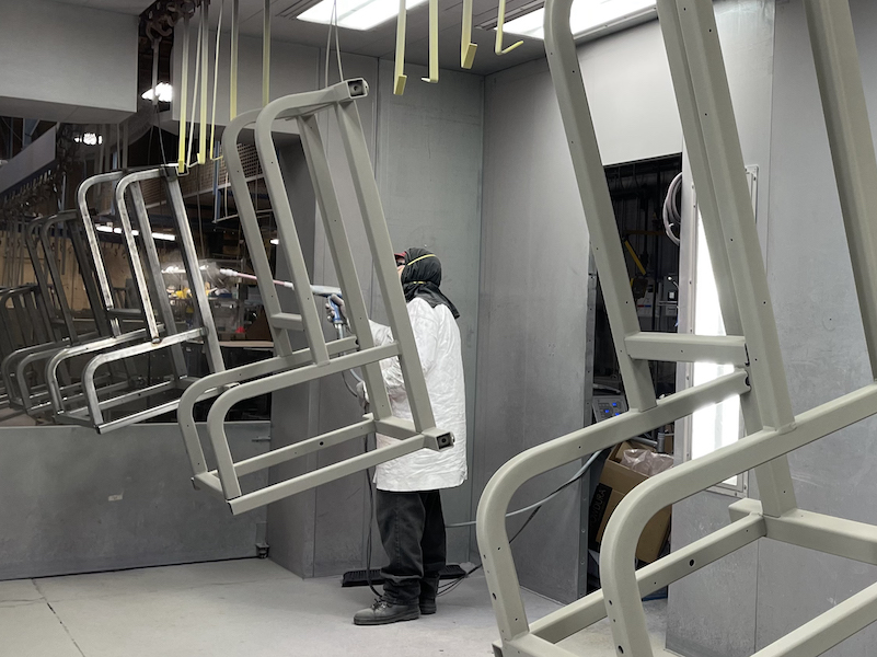 MPE has a rapid changeover system that allows them to change colors with 20-line hooks and have over 500 medical-grade powders in their system.