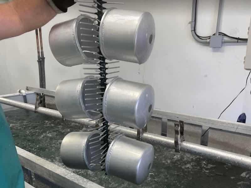 parts being anodized
