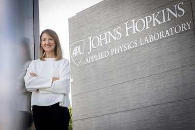 Leslie Hamilton, REDD assistant program manager and materials science engineer.  Credit: Johns Hopkins APL
