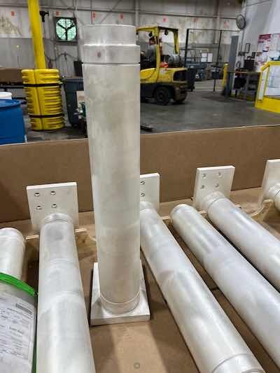 Powder conductors are plated silver to protect the copper surface and to provide increased conductivity.