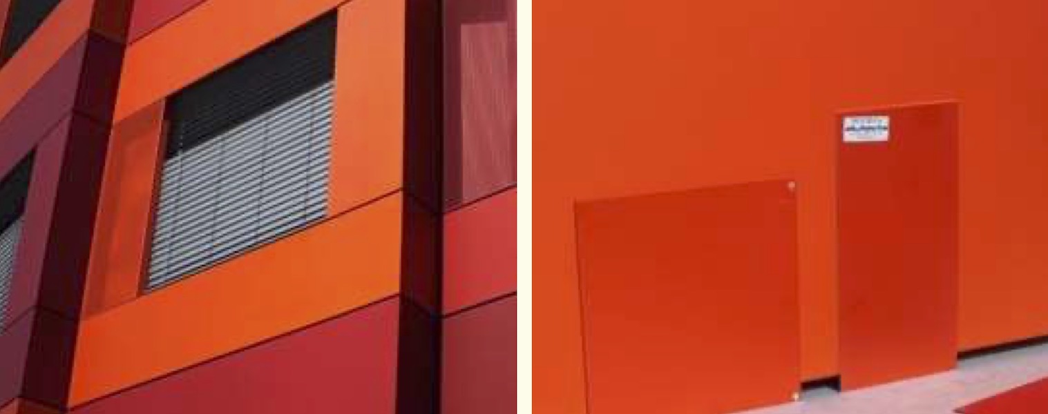 Orange gradations (area of potential concern)