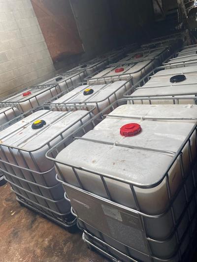 Hazardous chemicals were stored at the site with proper permits.