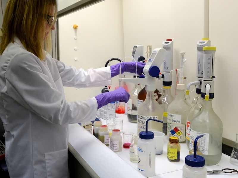 woman working in a lab
