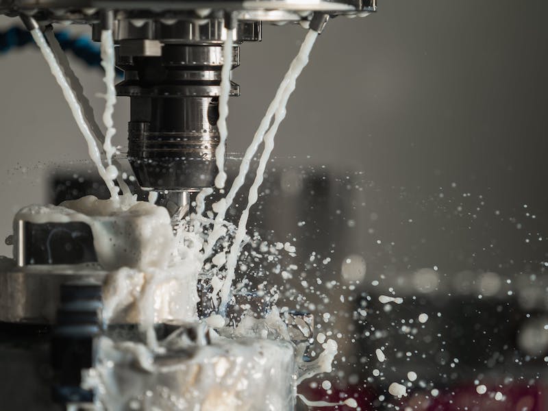 parts being machined