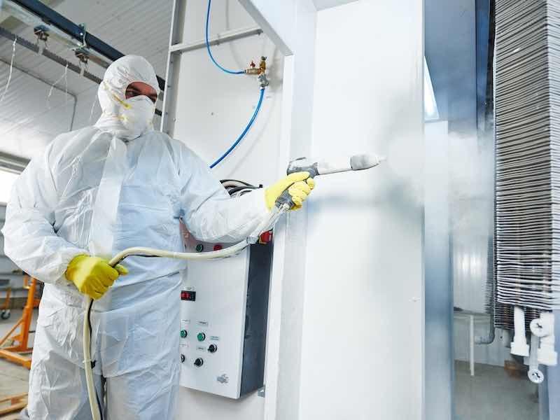 person powder coating