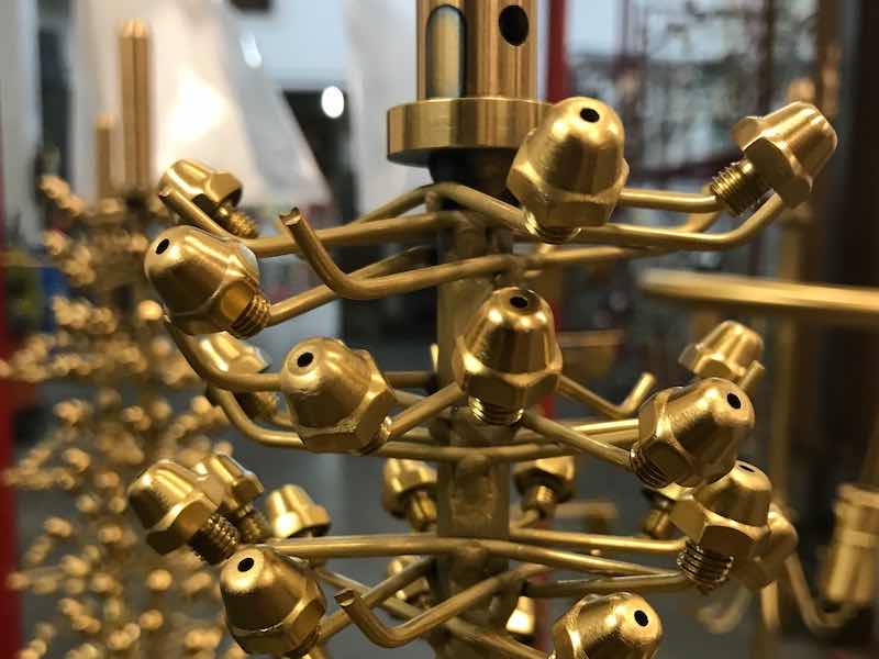 Brasstech nuts just coated with the company’s VaporTech PVD system